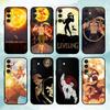E-Escanor Sun Cartoon Phone Case For Samsung  A73,72,71,A52,51,40,41,A22,A32,31,A13, Soft Black Shell