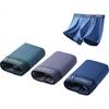 LangSha Men's Modal 10A Antibacterial Mulberry Silk Crotch Boxer Briefs Mid-Rise Men's Four-Point Shorts