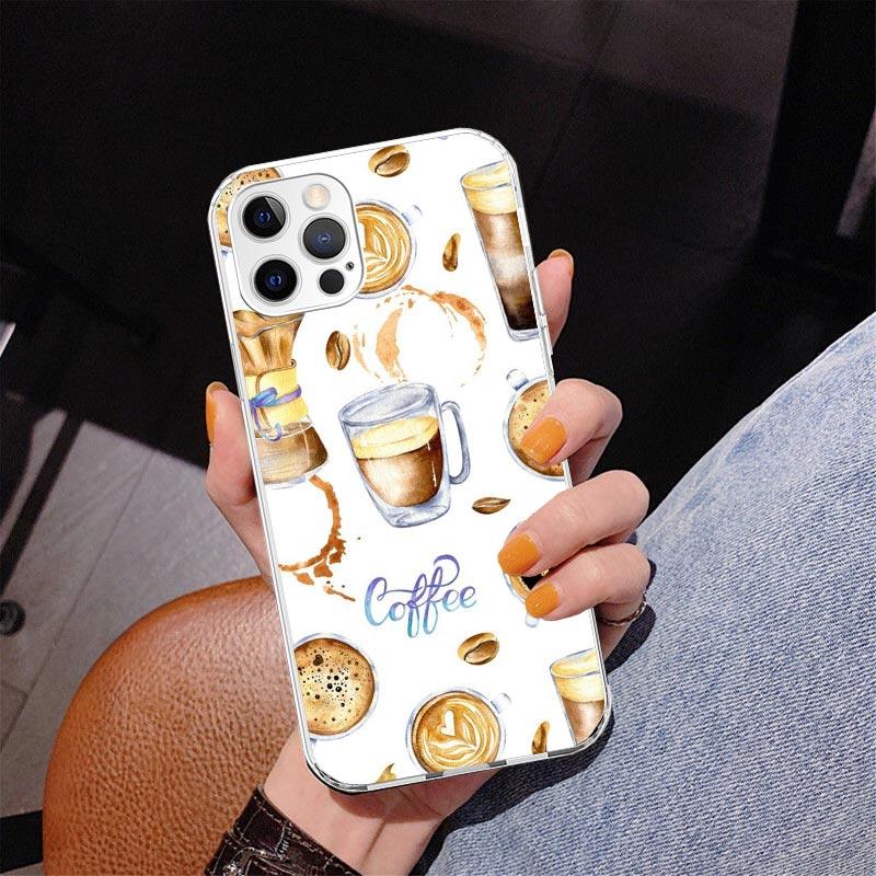 Coffee Wine Cup Phone Case For iPhone 17 Air 16 Pro Max 16E 15 + 14 Plus 11 12 13 Mini 7 8 SE Gift Print Cover Fundas 17 Air 16