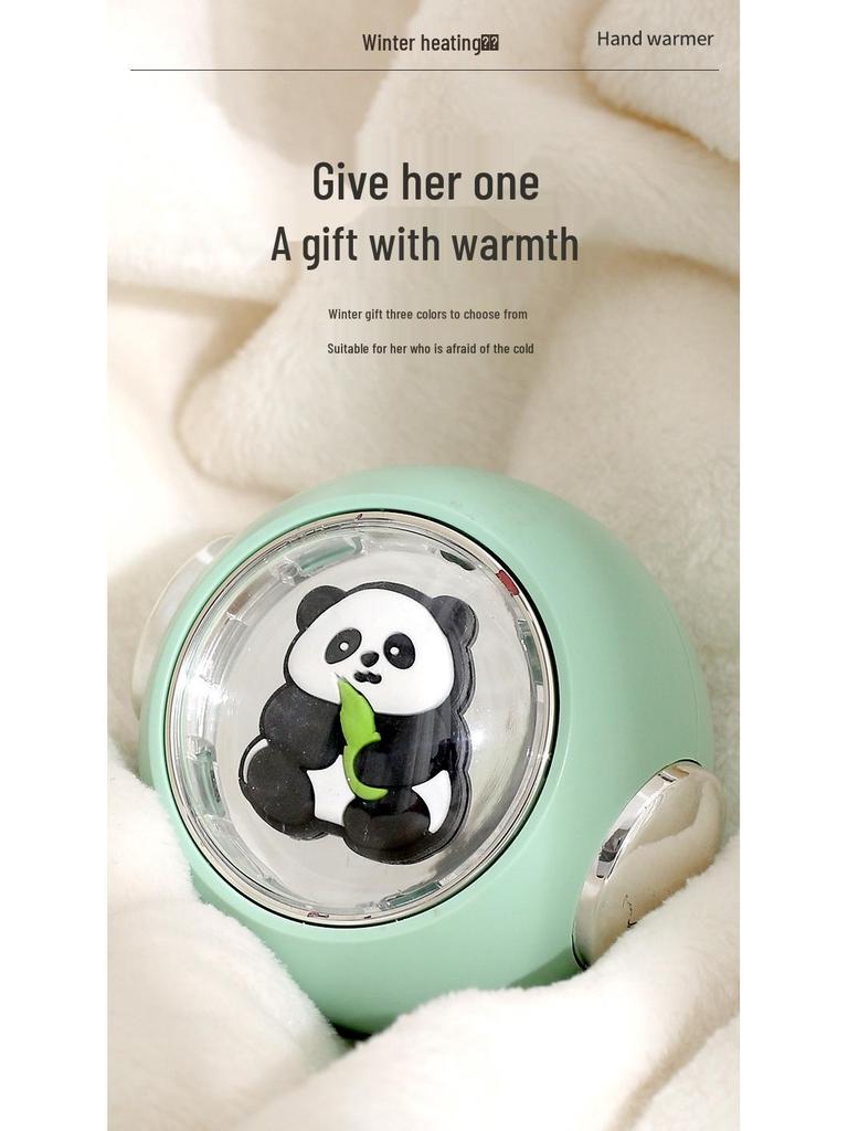 Cartoon Mini Hand Warmer: Cute, Portable, Rechargeable Electric Warmer for Babies and Pets.