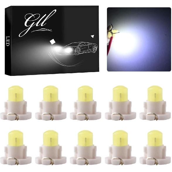 Grandview 10pcs T4.2 COB 1 SMD Led For Dashboard trument Cluster Light Car Light Bulb Side Light Indicator light Interior Panel Bulb Light 12V (Blue)