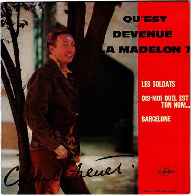 7inch Record CHARLES TRENET  QuEst Devenue La Madelon ESRF1277 Columbia 1960 France Pop Used