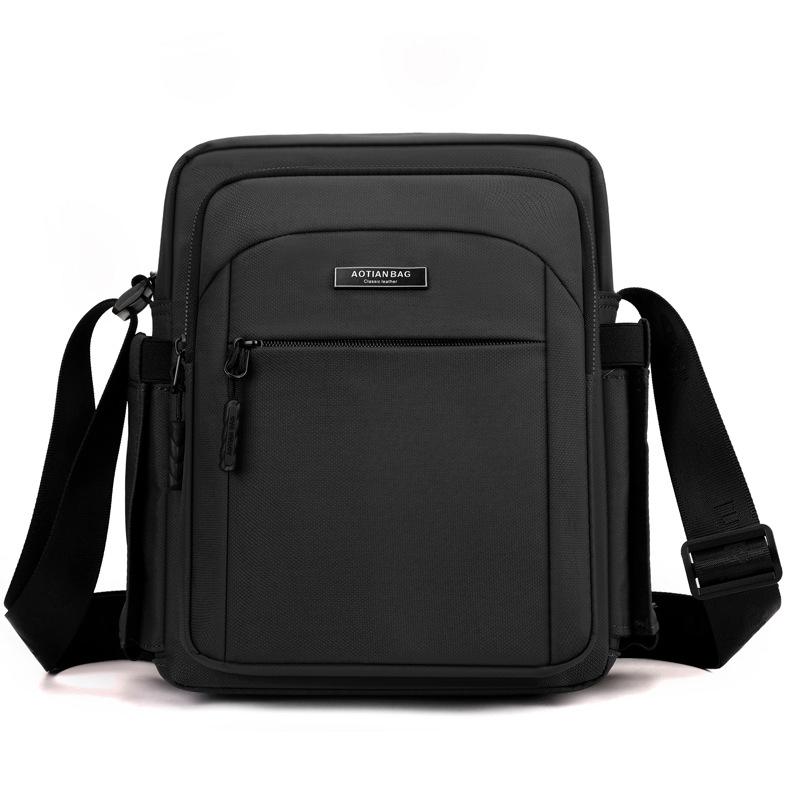 

Чоловіча багатофункціональна сумка через плече Сумка через плече Сумка Оксфорд чорний