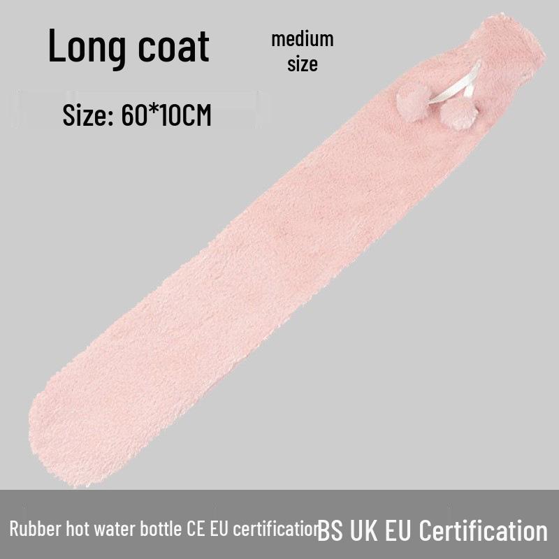 Explosion-Proof Hot Water Bottle: Rubber Design for Stomach and Feet, Long-Lasting Warmth