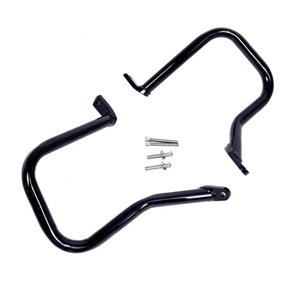 Guard Crash Bar Rear Saddlebag Guards For Harley Davidson Softail Heritage Classic Springer Deluxe FLSTN FLSTC 00-17