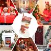 Stockings For Christmas 18.5 Inch Cute Stockings With 3D Pattern Reusable Christmas Goodie Bags For Kids Adults Candy Small Toys
