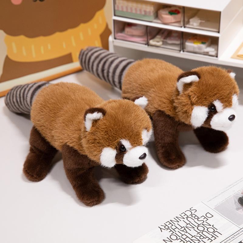 Cute Cute Raccoon Doll Plush Toy Red Panda Doll Children Soothing Rag Doll Birthday Gift