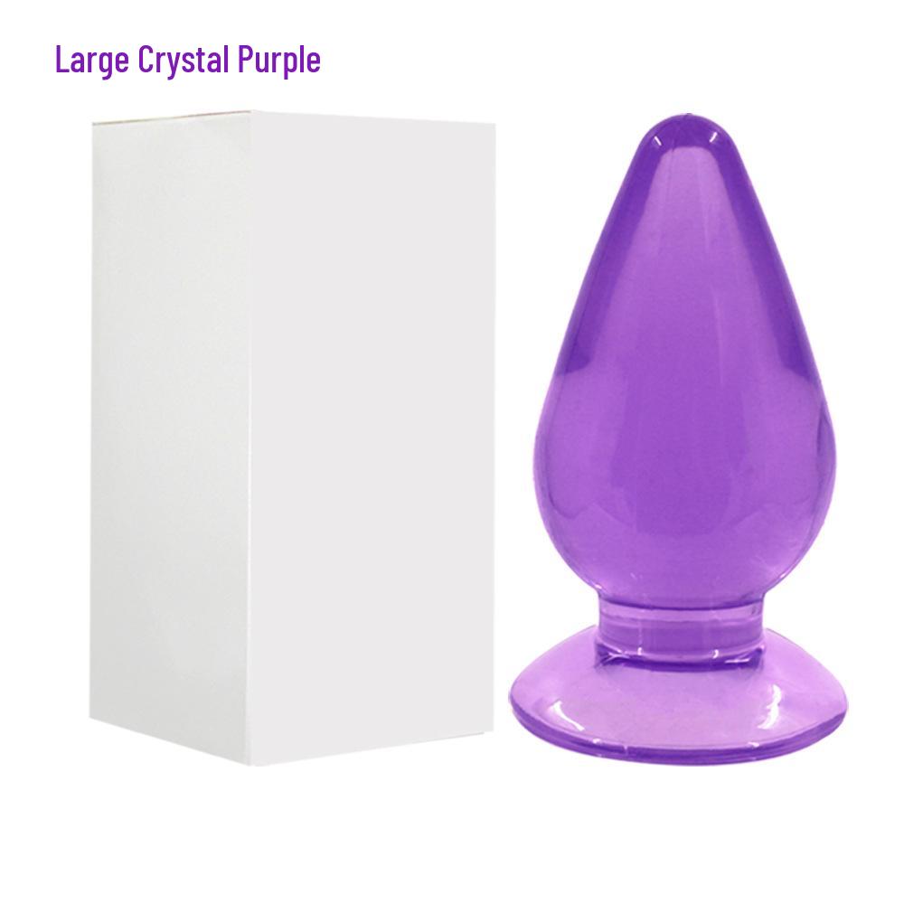 Jumbo Transparent Anal Plug Set: Large, Medium, Small High-Clear Beads