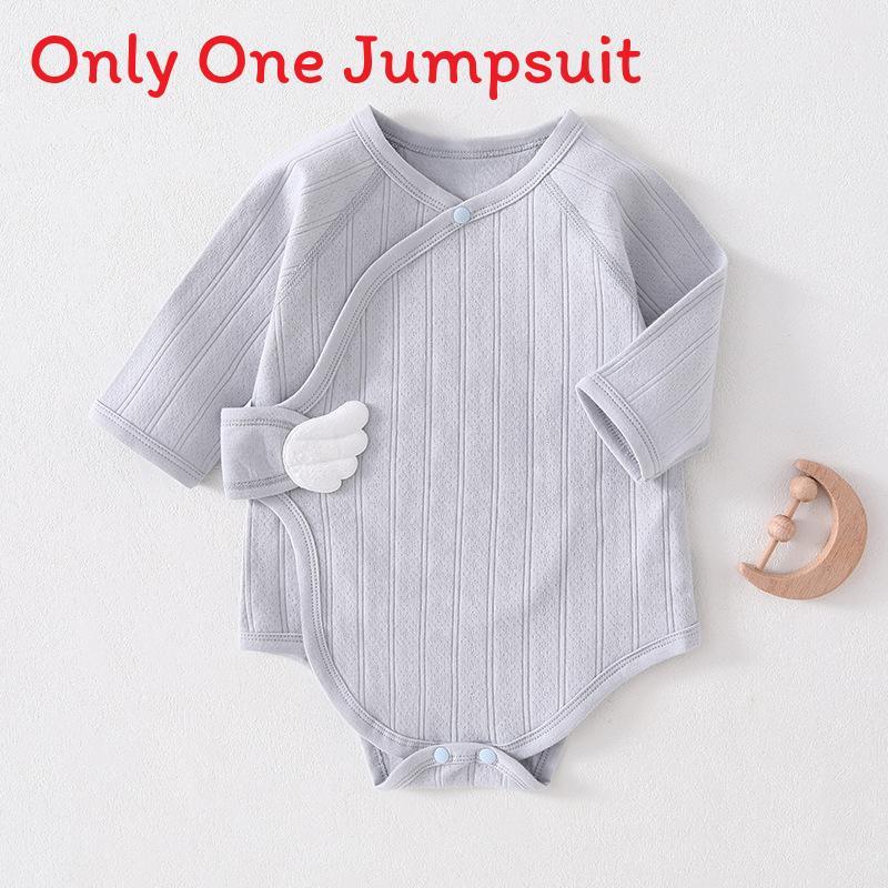 Baby Cotton Romper With Air Layer For Newborns Safe Breathable Infant One Piece For Spring Autumn