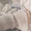 Perfect Match Spring Detachable Fake Sleeves Sweater Decorative Sleeves Lace Double Ruffled Flounces Cuff Autumn Universal Fake Cuff 1Pair