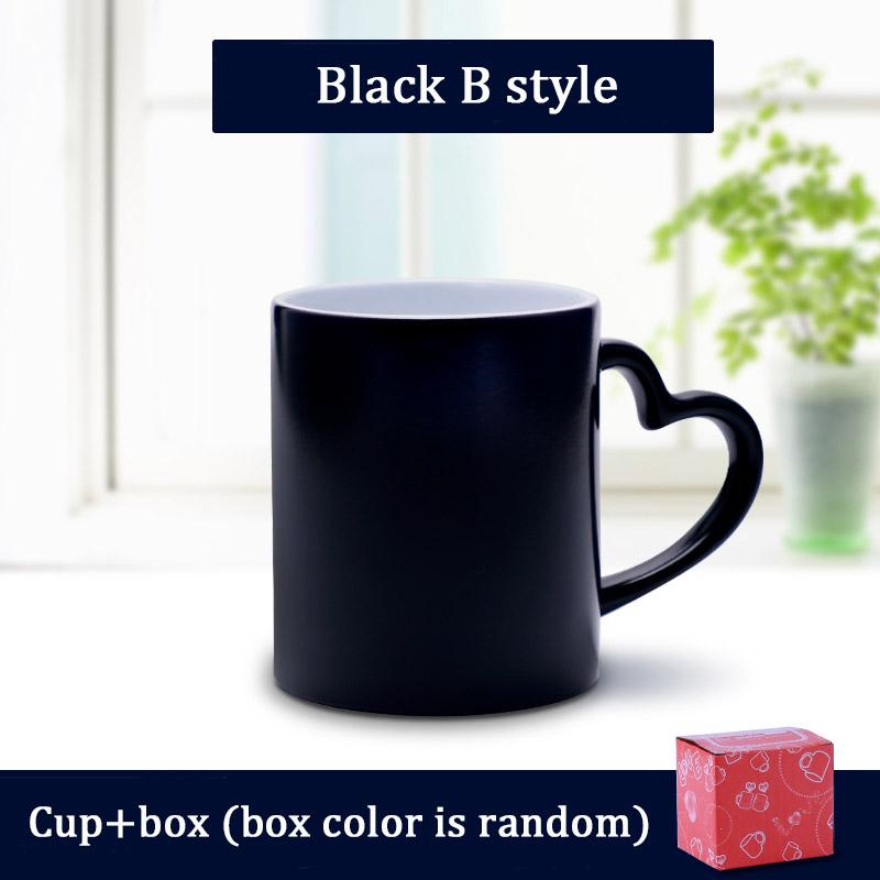 Customized Coffee Mugs Ceramic Magic Mug Pour In Hot Water Pictures Display Print Photo LOGO Text DIY Change Color Cup Gifts