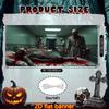2D door banner 1 large horror hospital garage door banner - abandoned morgue scene with zombieszyc