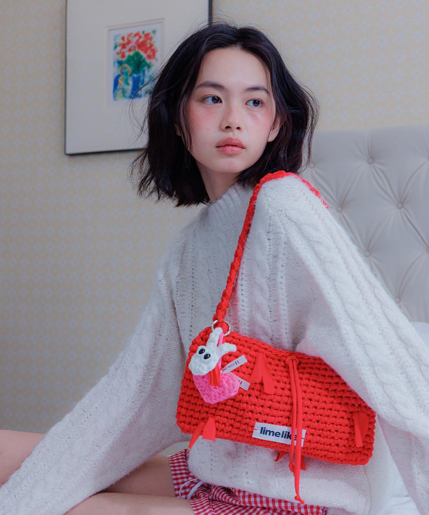Limelike Demi Knit Bag_Red