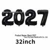 2026 Large Foil Number Balloons Set: 32'' & 40'' for New Year's Celebrations