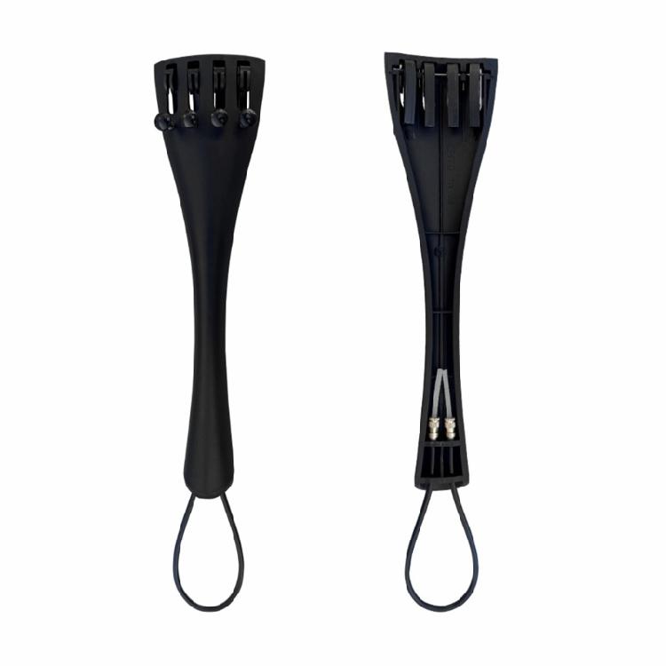 Carbon Fiber Cello Tailpiece with Four Fine Tuners and Tail Gut Cord Cello String Board For Convenient Setup And Tuning