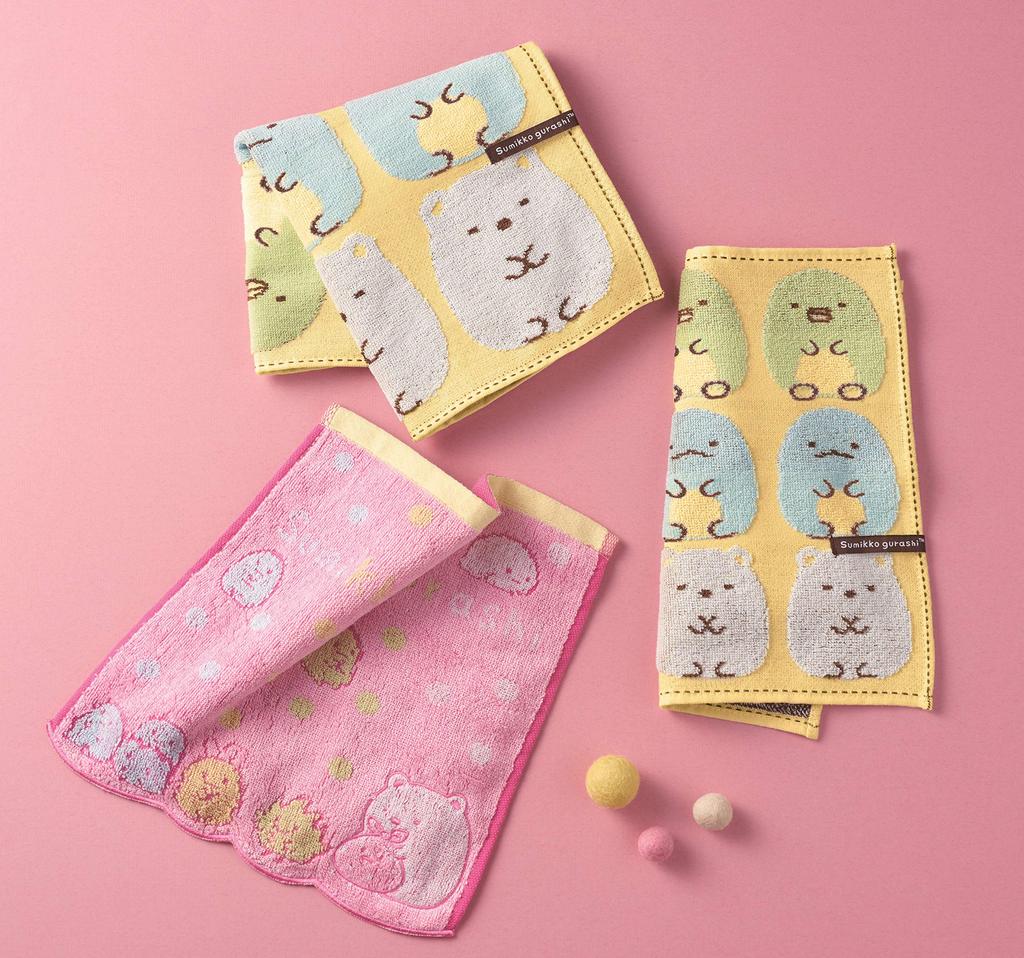 Marushin Sumikko Gurashi Face Antibacterial and Available In 3 6575017100 Towel, Cotton, Odor-Resistant, Sizes,