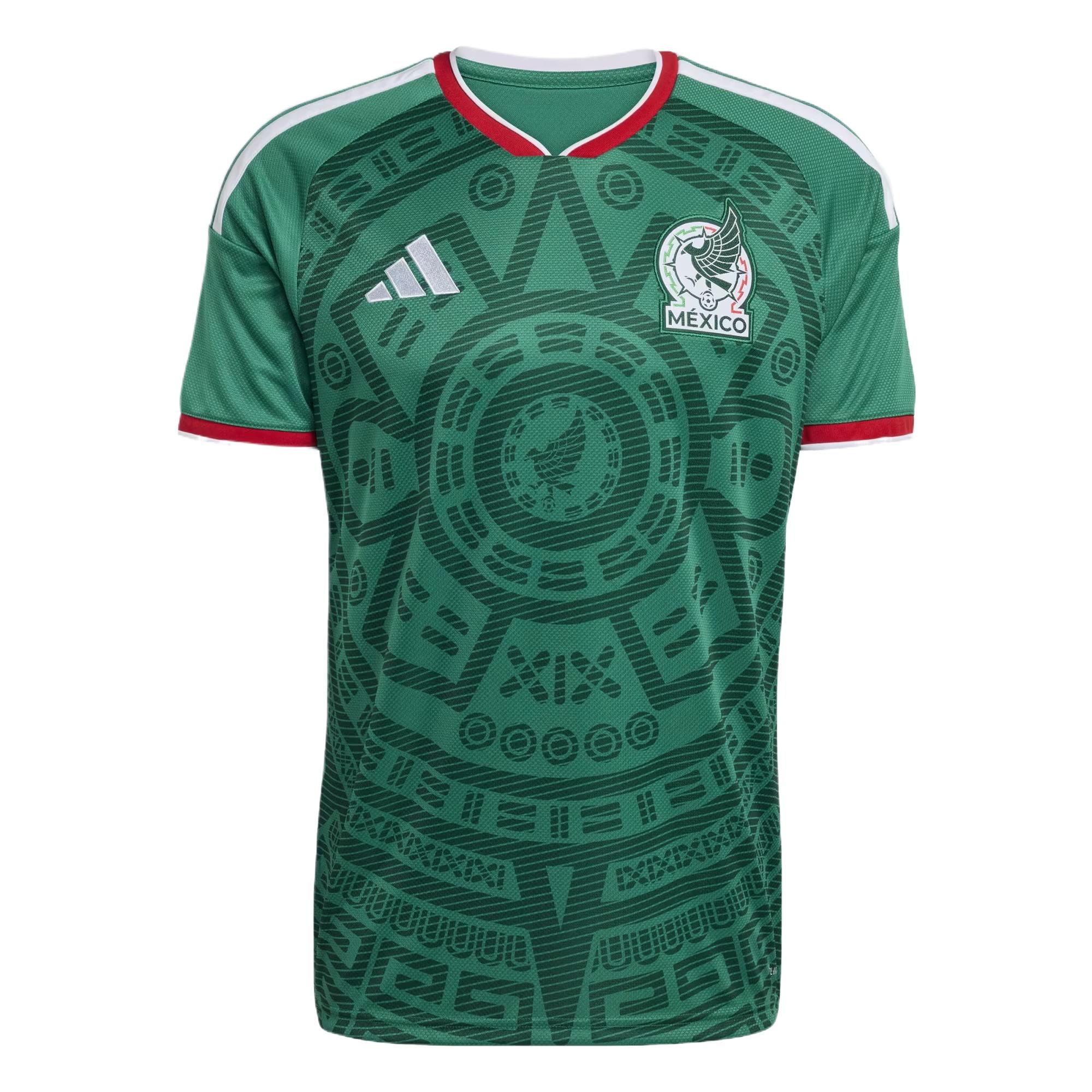 adidas Mexico 26 Home Jersey Asia Sizing Bold Green Men s JL8580 M