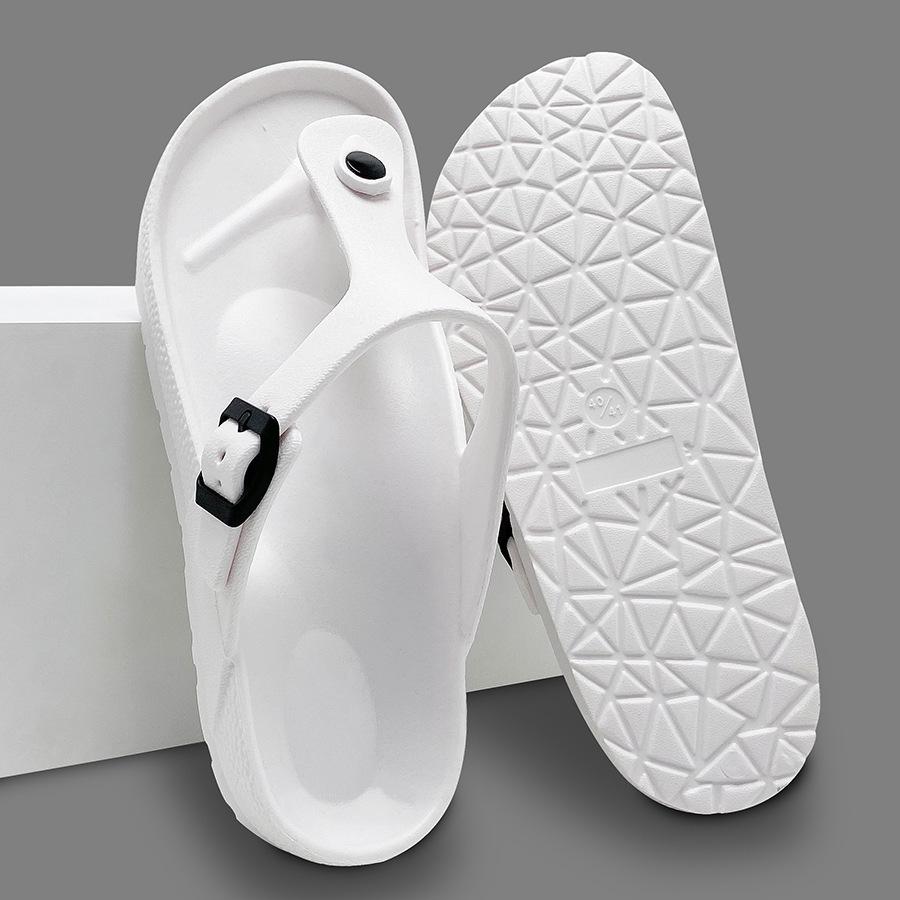2025 Unisex Non-Slip Buckle Flip-Flops: EVA Wear-Resistant Indoor & Beach Sandals