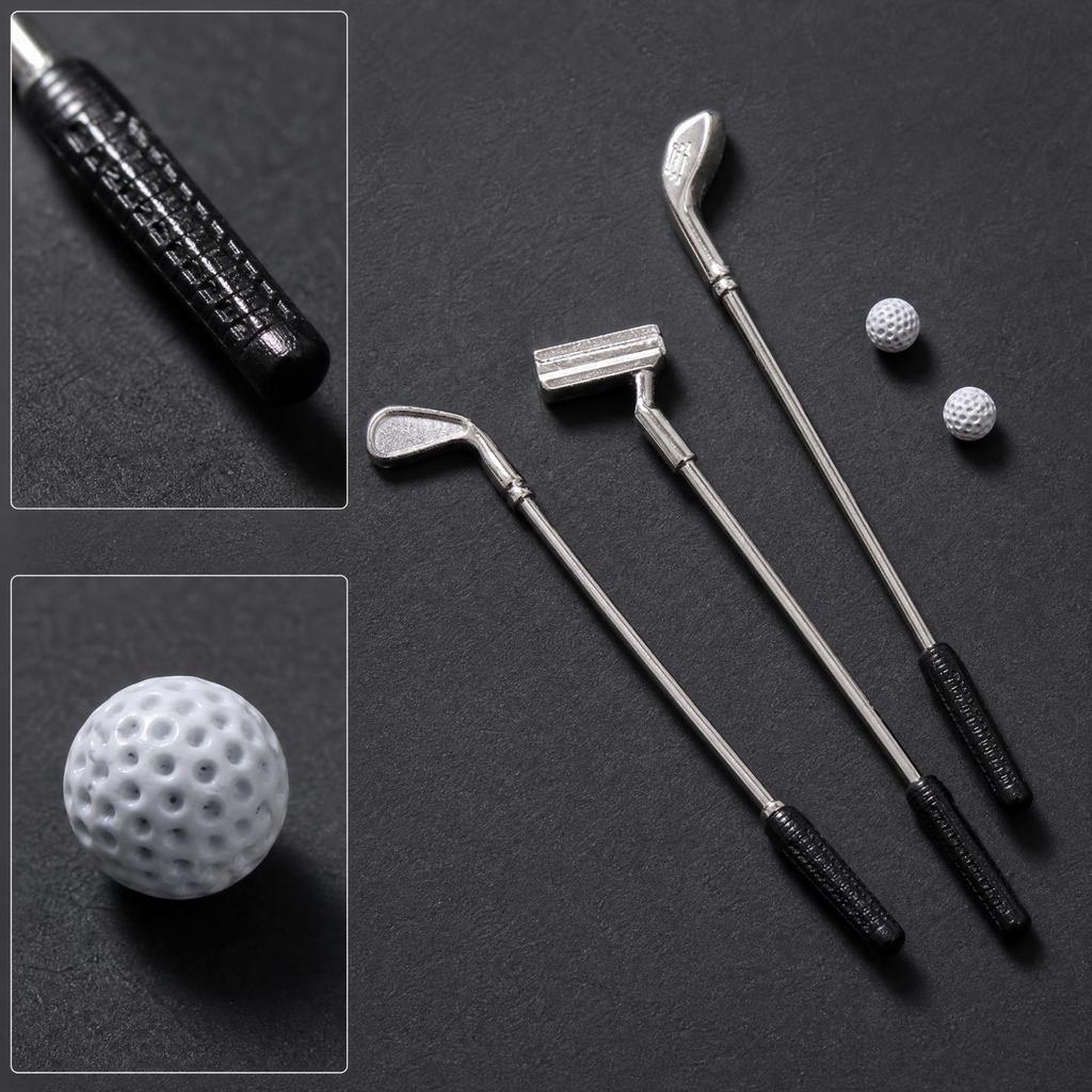 3 Pieces Miniature Sports Set Realistic for Photography Setups