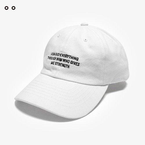 ICHINY Ichiny Slogan Cap White Baseball Cap