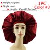 Big Size Silk Sleeping Cap Night Hat Head Cover Bonnet Satin For Curly Hair Care Women Beauty Maintenance