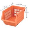 Inomata Chemical Stackable Vegetable Storage Tray, Potato Storage, Orange