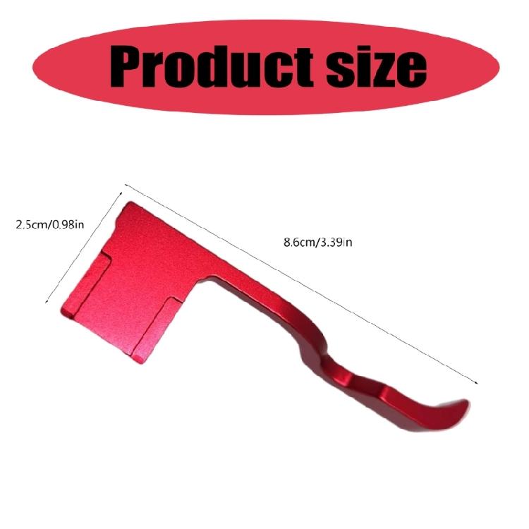 Professional Aluminum Thumb Grip for A7R A7R4 A9II Improved Control Cameras, Preserves Hot Shoe