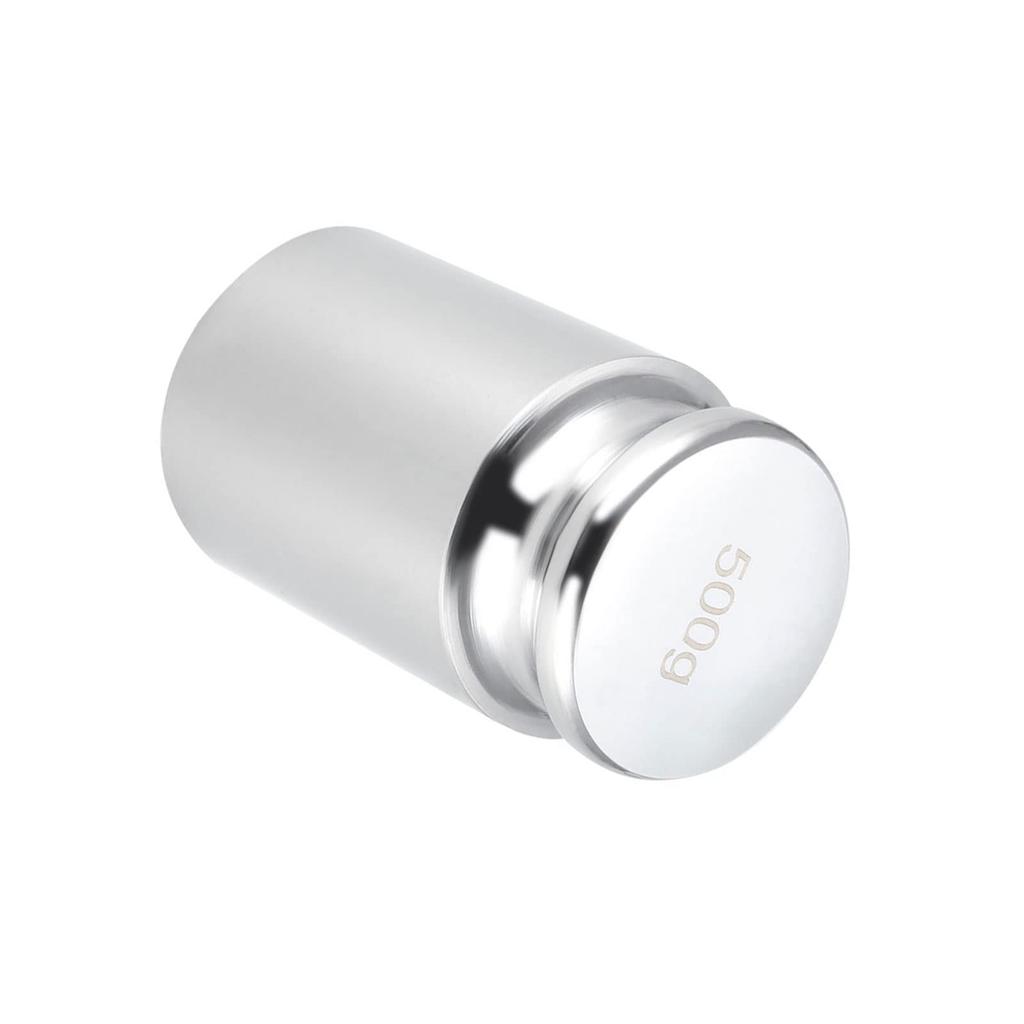 Kozelo Scale Calibration 500g X M1 Gram Weight for Digital Jewelry Science Lab Silver Tone Weights, Accuracy, Chrome-Plated Steel, Scales, Balances,