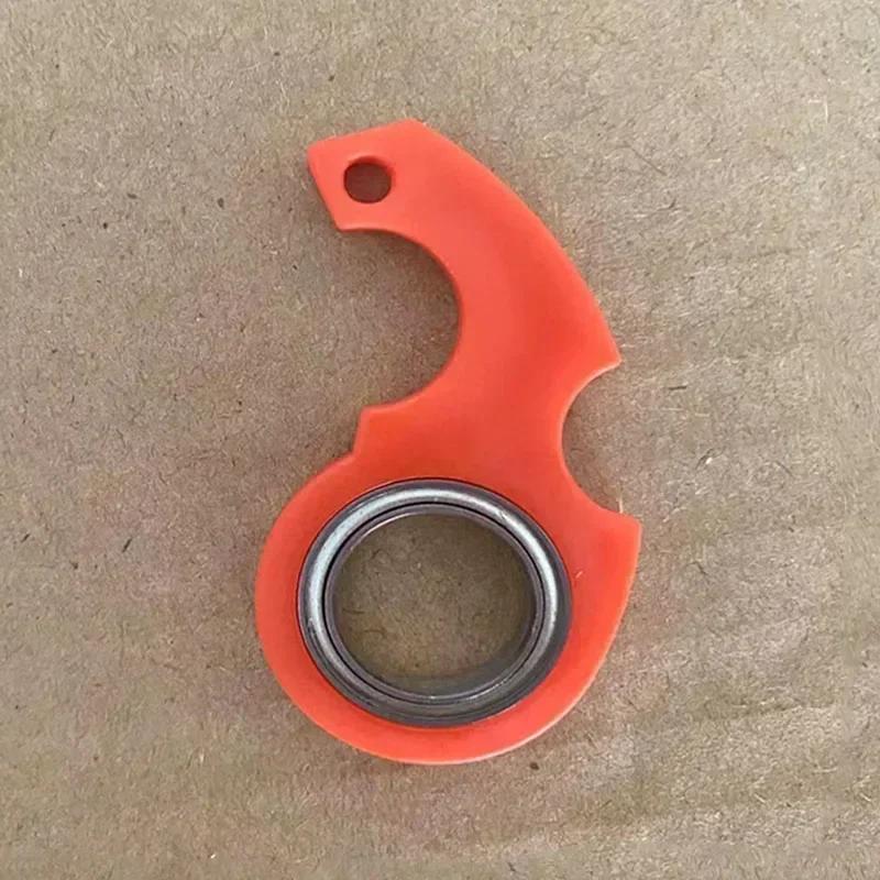 

Rotary Finger Sliders Fidget Toys Office Pressure Relief Slider Ratchet Finger Fidget 3D Printed Fidegt Toys Fingertip Textured красный