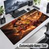 Francesco Bagnaia Personalized Large Mouse Pad Custom Name Text Extended Desk Mat Gaming Mousepad