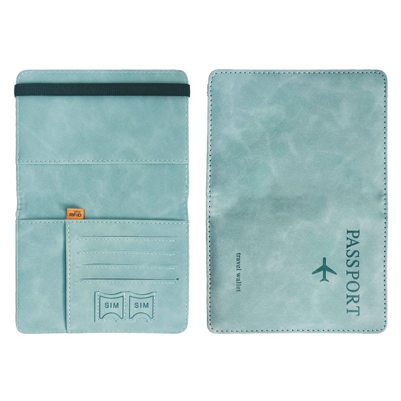 1PC PU Leather Card Bag Passport Holder Multi-function Document Bag Storage bag Travel Accessories Equipment