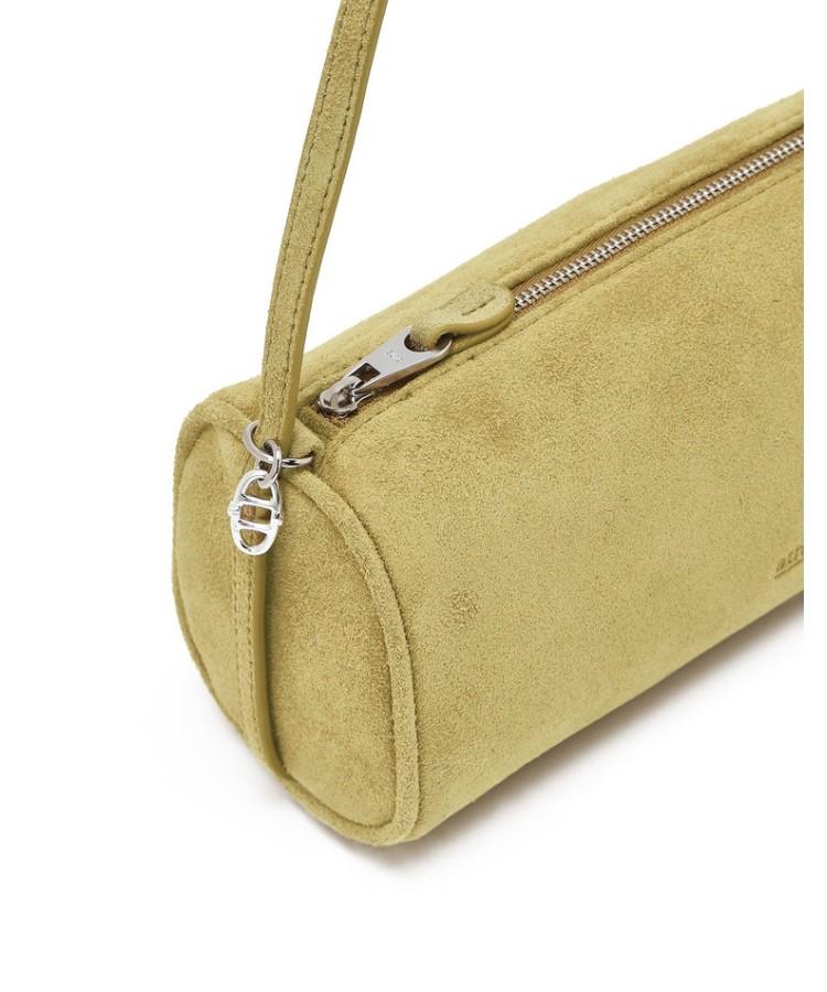 Athe Vanessabruno [Madeleine] Olive Suede Madeleine Shoulder Bag S Aaba5F235K1