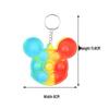 Creative Children's Rainbow Bubble Keychain - Fun Finger Decompression Toy & Backpack Pendant Gift