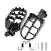 Black/Silver Motorcycle Foot Pegs Springs Bolts Dirt Bike Footrest Motorcycle Pedals  Motorbike