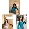 Spring Off Shoulder Hollow Out Long Sleeve T Shirt With Slim Fit For Casual Wear