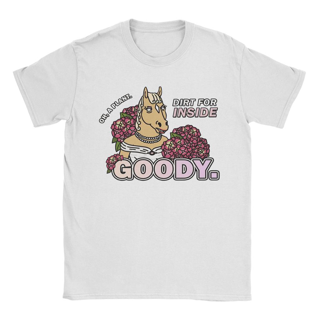2026 Unisex Damen Comedy Show Pferd TV-Drama 90er BoJacks HorseUnisexs T-Shirt Reine Baumwolle Oberteile Verrückte Kurzarm Rundhals T-Shirts