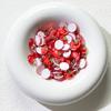 50Pcs Mini Simulation Red Fruit Decoration Miniature Fruit Resin Figurine Statue Ornament DIY Crafts Nail Art Charm Dollhouse Accessories