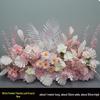 Blue Artificial Flower Row for Wedding Aisles and T-stage Decorations