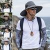 Outdoor Work Hat Sun for Men And Women  Breathable Wide Brim Fishing Lightweight Foldable Travel Hat  UV Protection Cap Camping Hiking