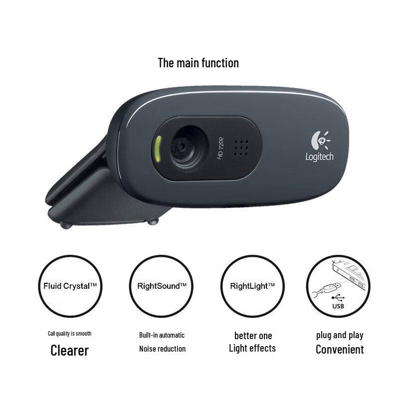 Logitech C270 720p HD Webcam