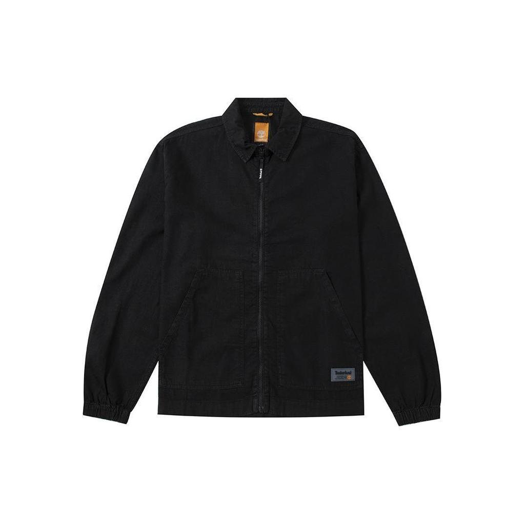 Timberland Casual Breathable Solid Color Denim Jacket Men Jackets Obsidian A28GE-D98