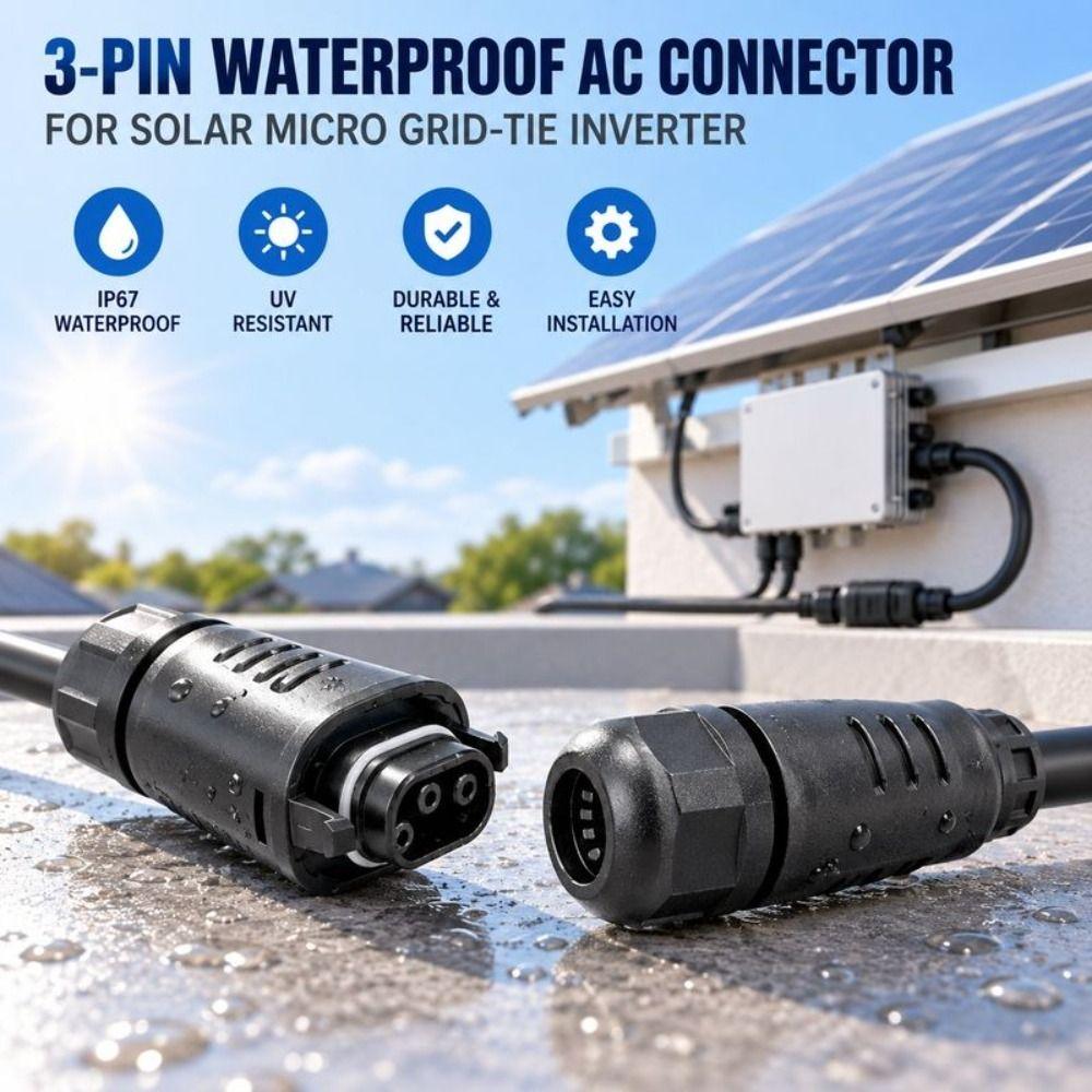 Waterproof Field Connector Easy Install Microinverter Adapter Photovoltaic Systems