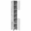 Bathroom Cabinet with Storage Concrete Grey 30 x 35 x 192 cm
