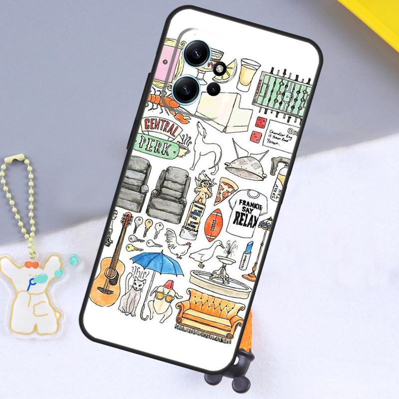 FRIENDS TV SHOW ICONIC Case For Xiaomi Redmi Note 14 13 9 10 11 12 15 Pro Plus Cover For Redmi 15 C 14C 12C 10C 13C