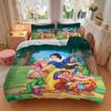 3pcs Cartoon Snow White and the Dwarfs Print Cover Set Ultra Soft, Breathable, and Comfortable Bedding with Stylish Design for Bedroom and Guest