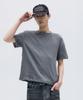 MAISON MINED Stripe Layered Half T Charcoal