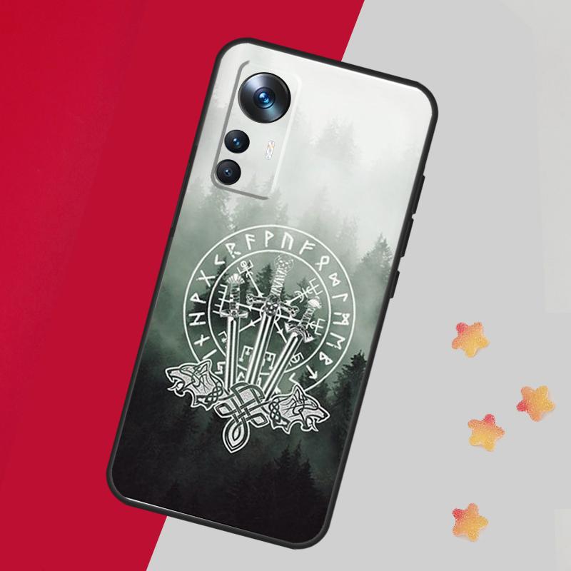 Forest Nordic Runes Case For Xiaomi 14 13 11T 12T 13T Pro 12 Lite 12X POCO X3 X5 Pro X4 F4 M5 M5s F3 F5 Cover
