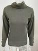 Felpa con cappuccio in maglia tinta unita a collo alto da donna Autunno/Inverno 2024