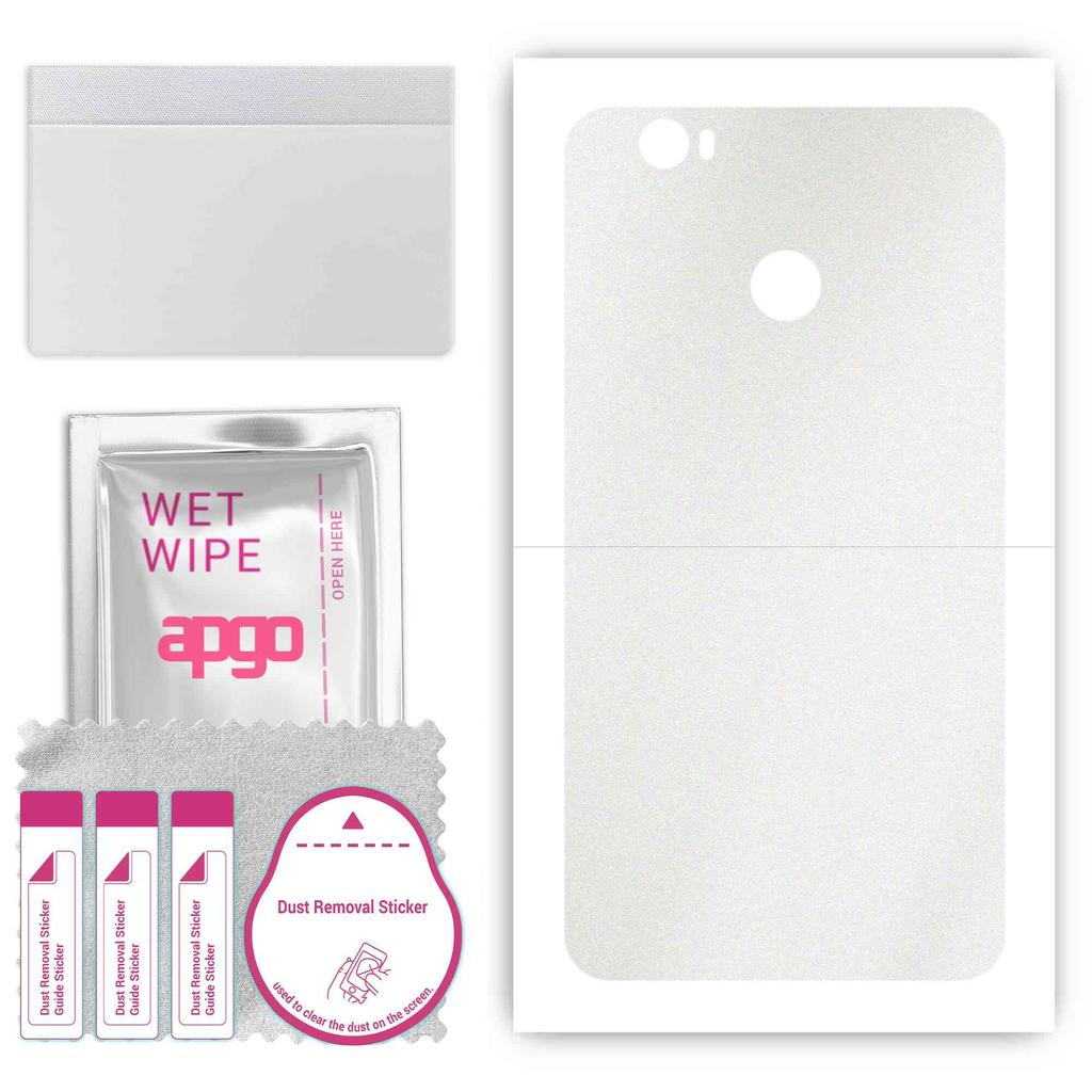 apgo Protective Skin Sticker for the back compatible with Oukitel U11 Plus, Wrap Film, Foil, Vinyl - Pattern Matte Transparent