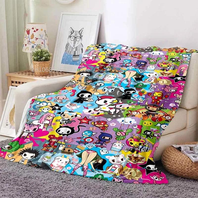 Japanese Style Tokidoki Blanket Anime Fantastic Print Flannel Blankets for Beds Sofas Warm Bed Soft Blanket